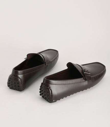 Buckled Leather Moccasin