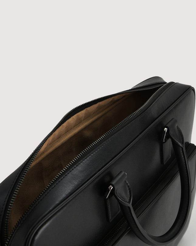 Leather Double Handle Briefcase