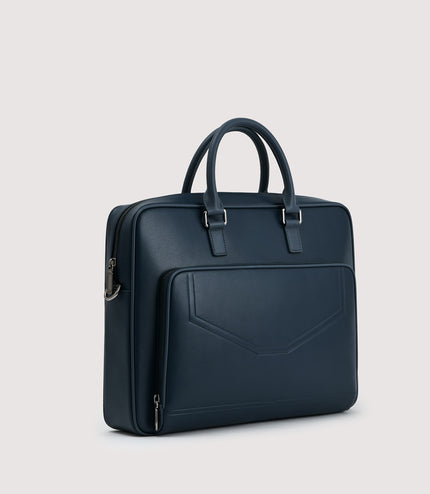 Leather Double Handle Briefcase