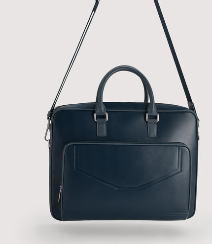 Leather Double Handle Briefcase