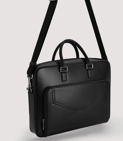 Leather Double Handle Briefcase