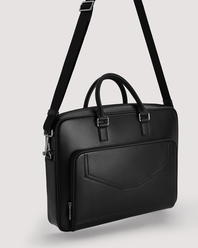 Leather Double Handle Briefcase