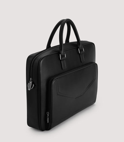Leather Double Handle Briefcase