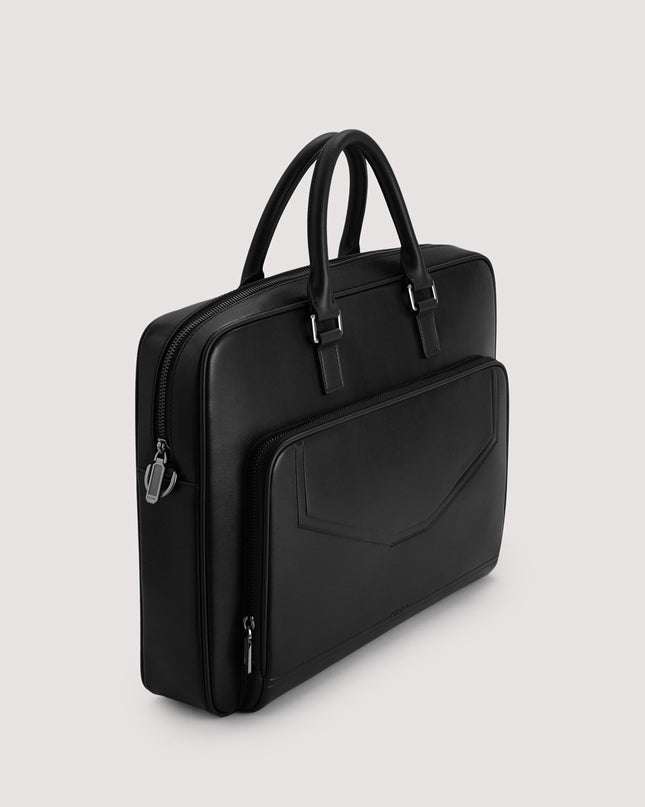 Leather Double Handle Briefcase