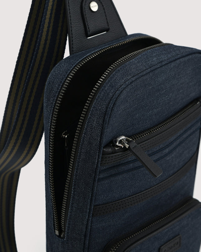 Sustainable Denim Sling Pouch