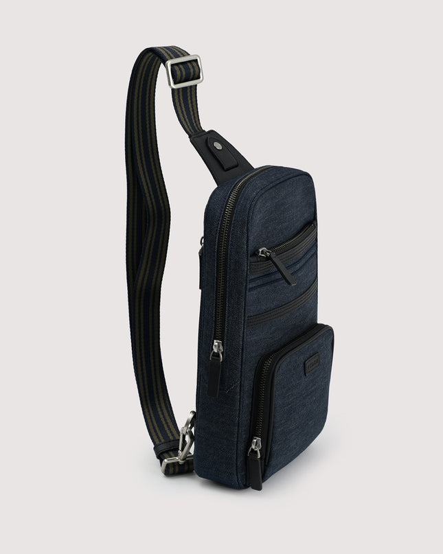 Sustainable Denim Sling Pouch