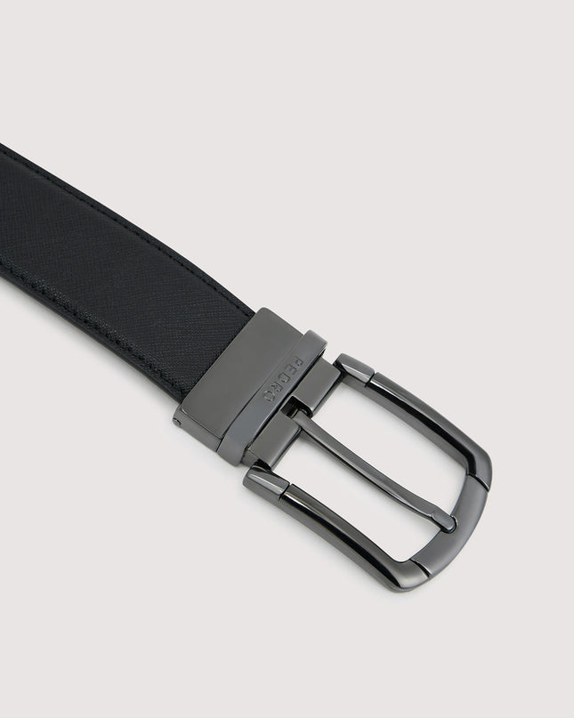 Leather Reversible Pin Belt