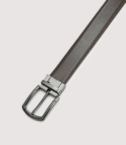 Leather Reversible Pin Belt