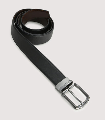Leather Reversible Pin Belt