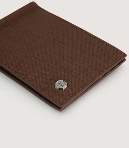 Leather Bi-Fold Cardholder with Money Clip