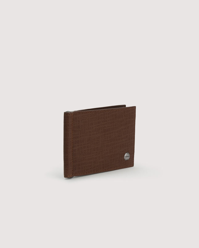 Leather Bi-Fold Cardholder with Money Clip