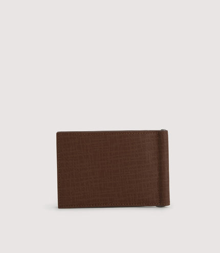 Leather Bi-Fold Cardholder with Money Clip