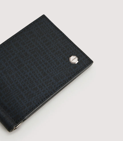 Leather Bi-Fold Cardholder with Money Clip