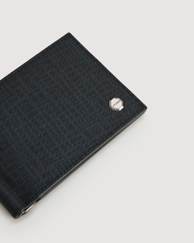 Leather Bi-Fold Cardholder with Money Clip