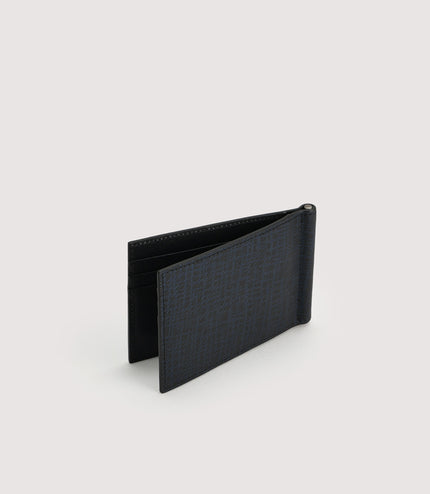 Leather Bi-Fold Cardholder with Money Clip
