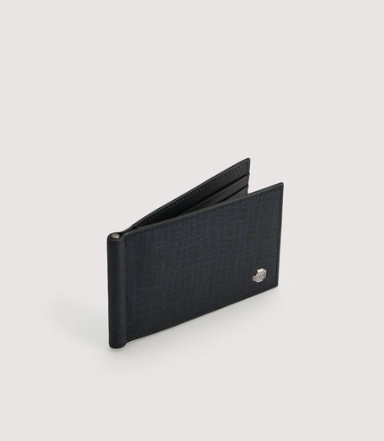 Leather Bi-Fold Cardholder with Money Clip