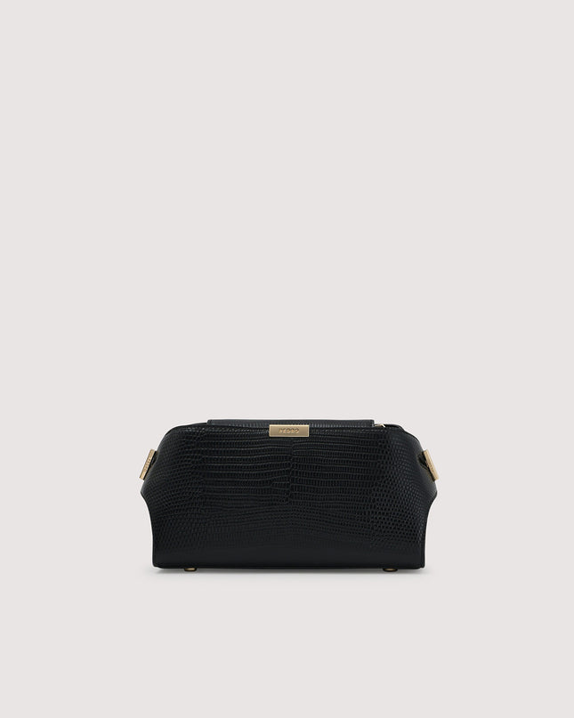 Embossed Leather Clutch