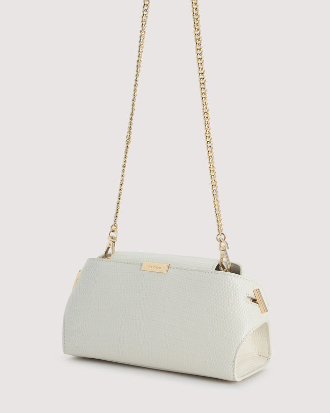 Embossed Leather Clutch
