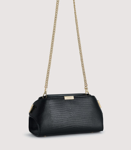 Embossed Leather Clutch