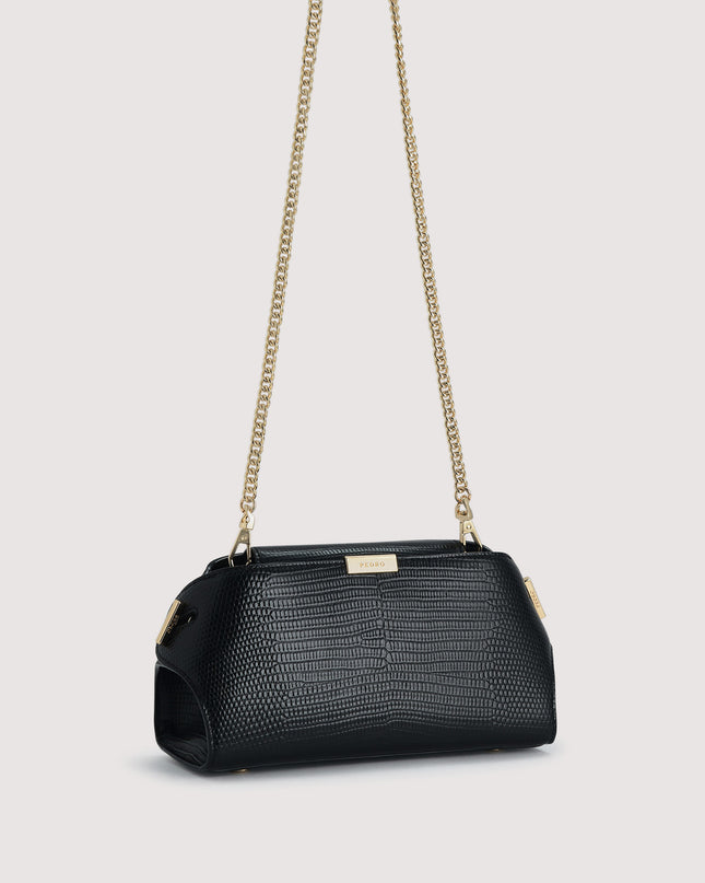Embossed Leather Clutch