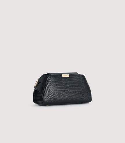 Embossed Leather Clutch