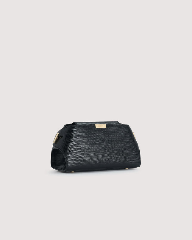 Embossed Leather Clutch
