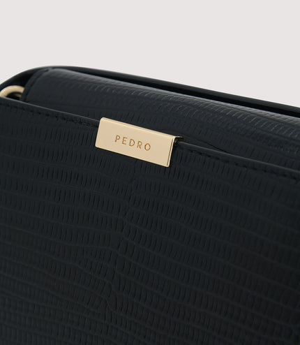 Embossed Leather Clutch