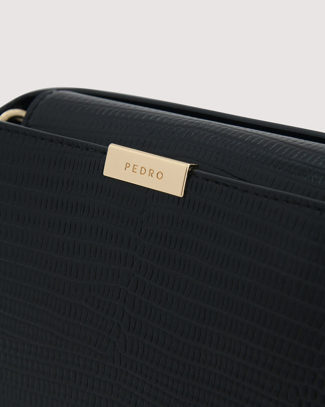 Embossed Leather Clutch