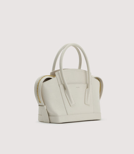 Embossed Leather Top Handle bag