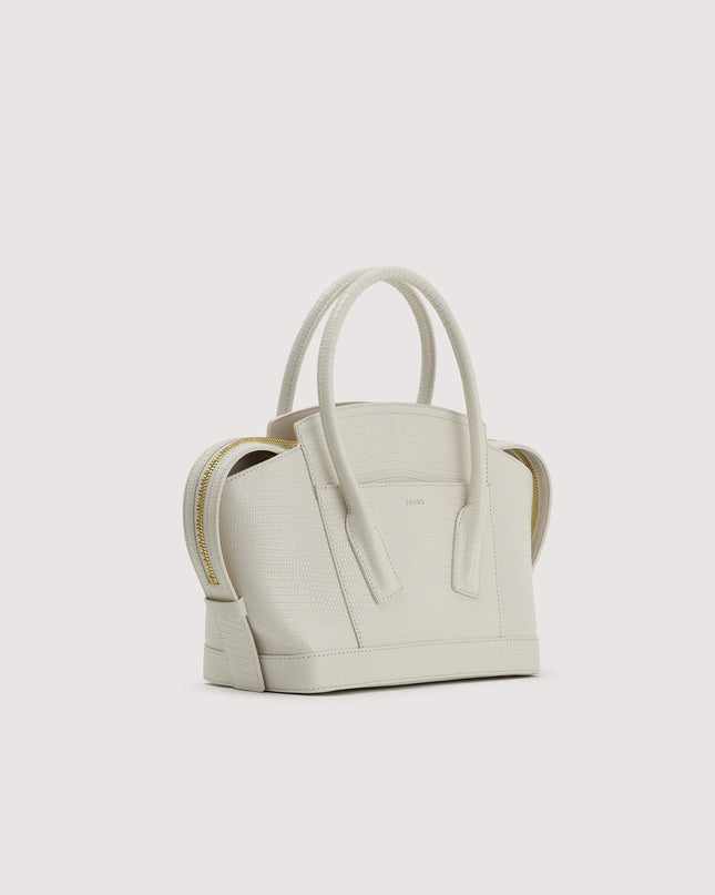Embossed Leather Top Handle bag