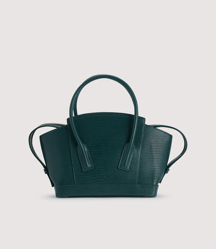 Embossed Leather Top Handle bag