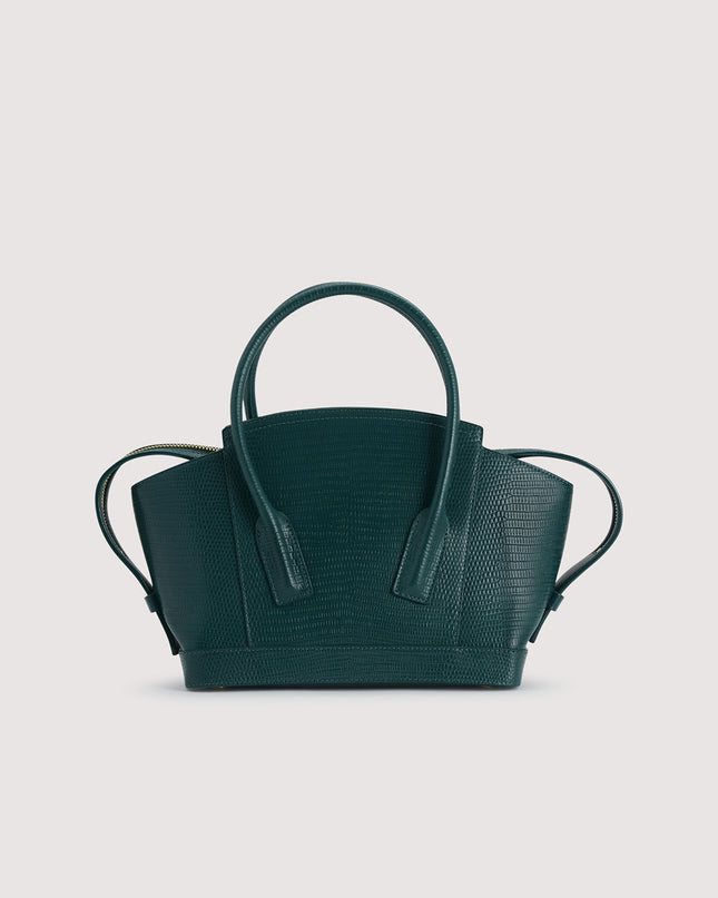 Embossed Leather Top Handle bag