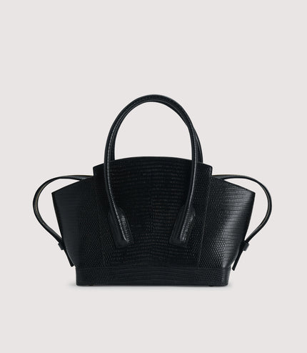Embossed Leather Top Handle bag