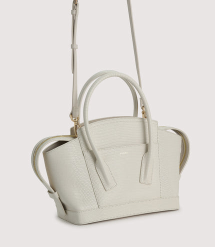 Embossed Leather Top Handle bag