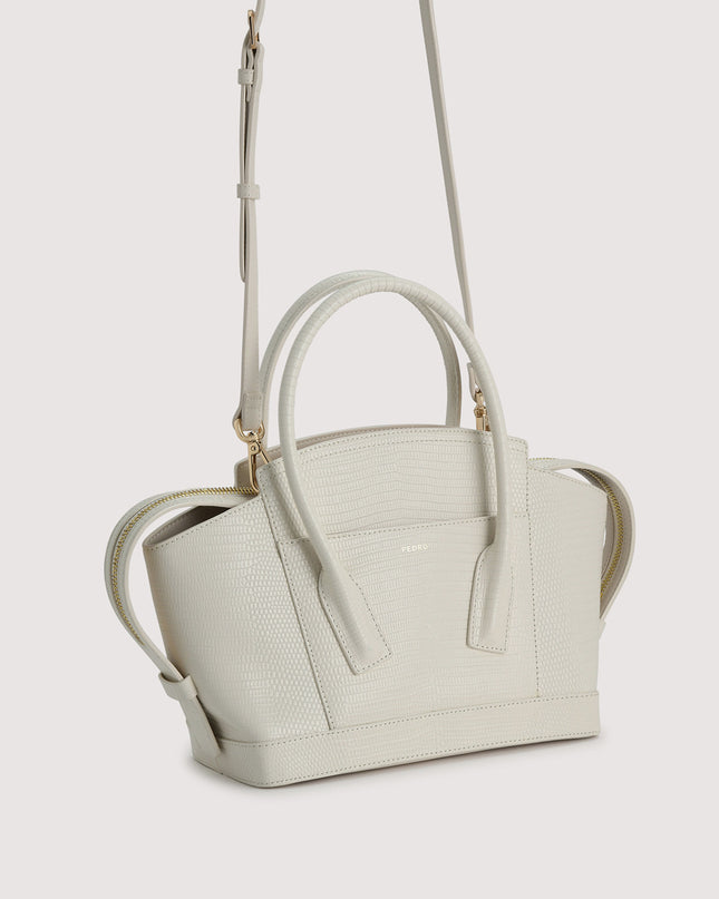 Embossed Leather Top Handle bag