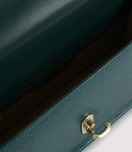 Embossed Leather Shoulder Bag