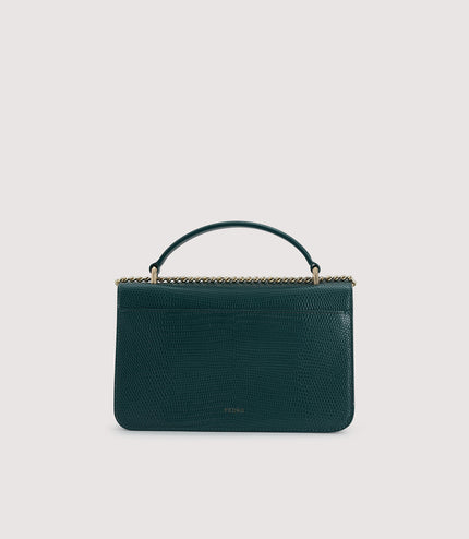 Embossed Leather Shoulder Bag