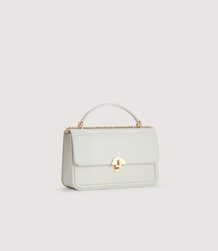 Embossed Leather Shoulder Bag