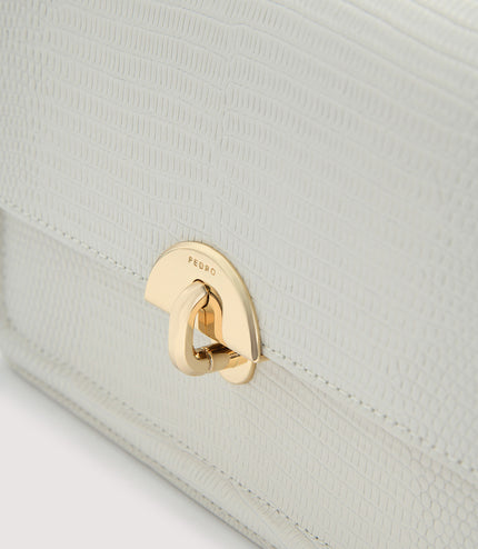 Embossed Leather Shoulder Bag