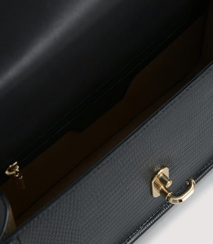 Embossed Leather Shoulder Bag
