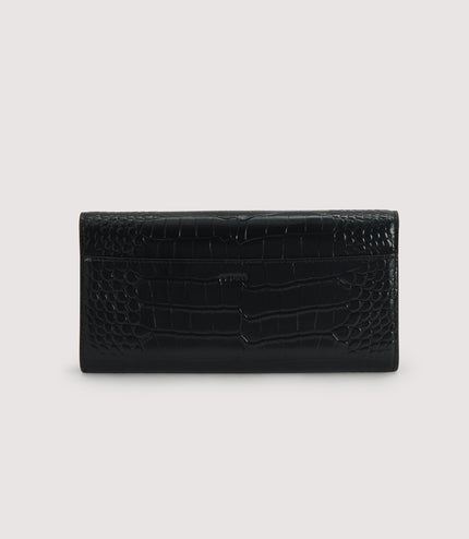 Embossed Leather Wallet On Chain