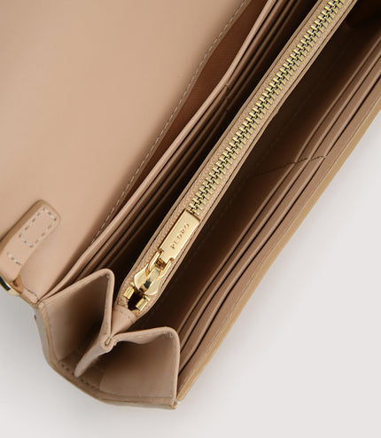 Embossed Leather Wallet On Chain