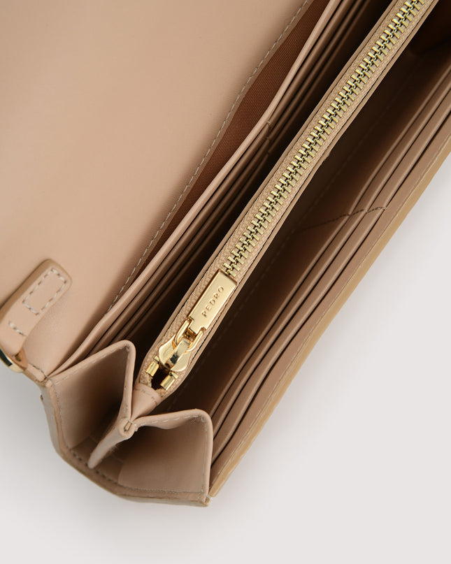 Embossed Leather Wallet On Chain