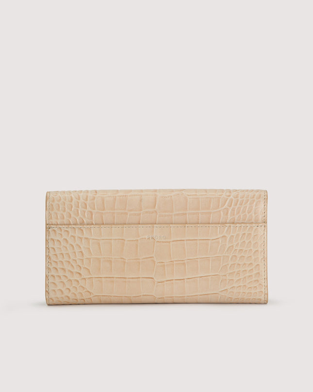 Embossed Leather Wallet On Chain