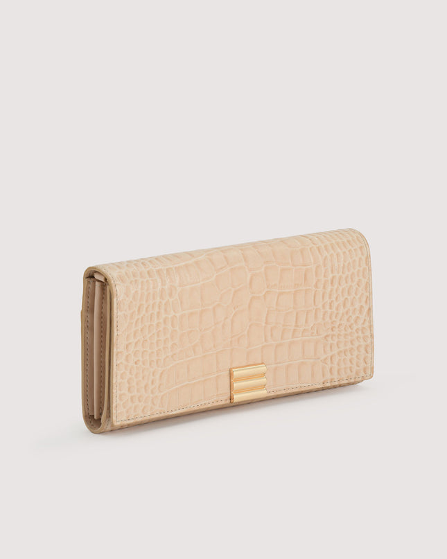 Embossed Leather Wallet On Chain