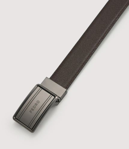 Reversible Tang Leather Belt