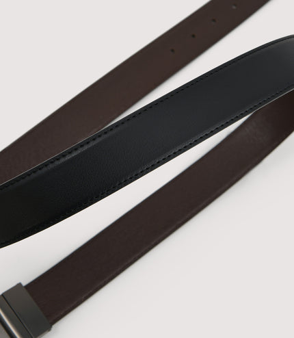 Reversible Tang Leather Belt