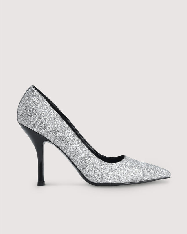 Embellished Leather Pointed Pump Heels