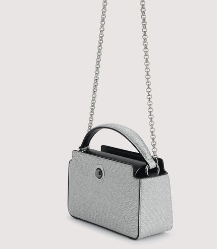Rope-Trimmed Bowling Bag