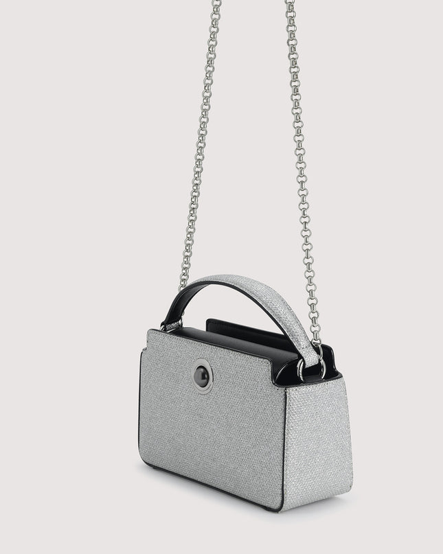 Rope-Trimmed Bowling Bag
